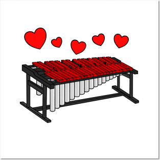 Valentines Marimba Marimbist Wedding Musician Posters and Art